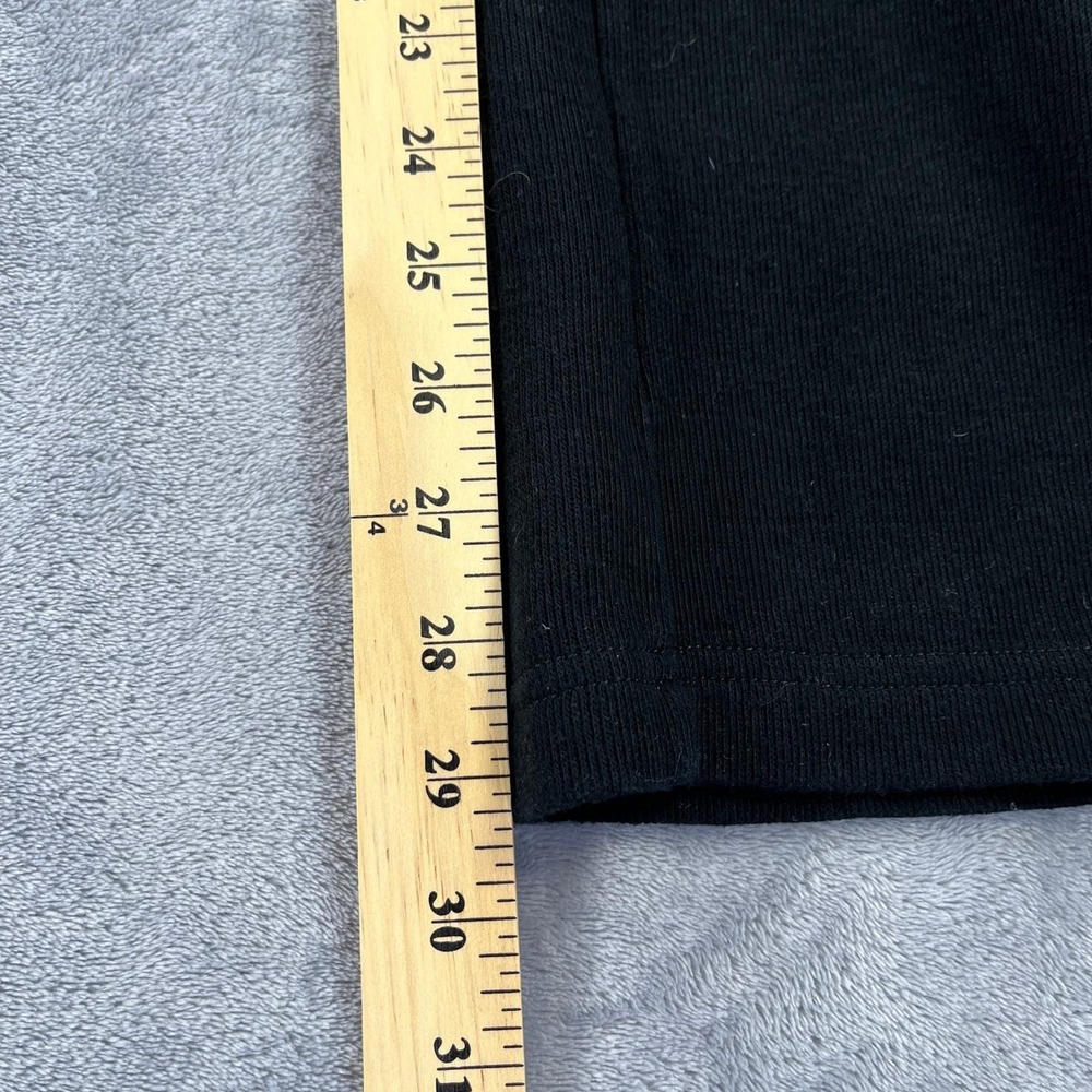 Y2K Lauren Active Ralph Lauren Yoga Pants Womens M Black Excellent Yellow Piping - Picture 7 of 9